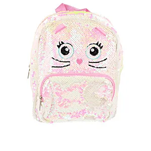 MOCHILA LENTEJUELAS gatito 1 pz