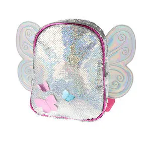 MOCHILA LENTEJUELAS mariposa 1 pz