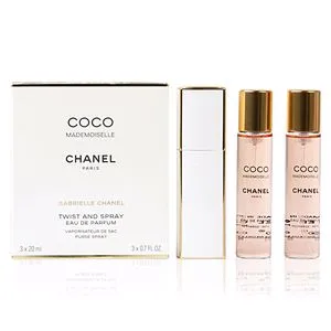 COCO MADEMOISELLE eau de parfum twist & spray vaporizzatore da borsetta 3 x 20 ml