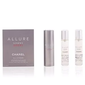 ALLURE HOMME SPORT eau extrême vaporizzatore da viaggio e due ricariche 3 x 20 ml