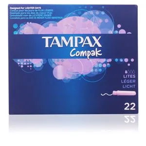 TAMPAX COMPAK tampón lites 22 uds