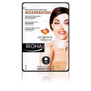 100% COTTON FACE & NECK MASK argan-regeneration 1 use