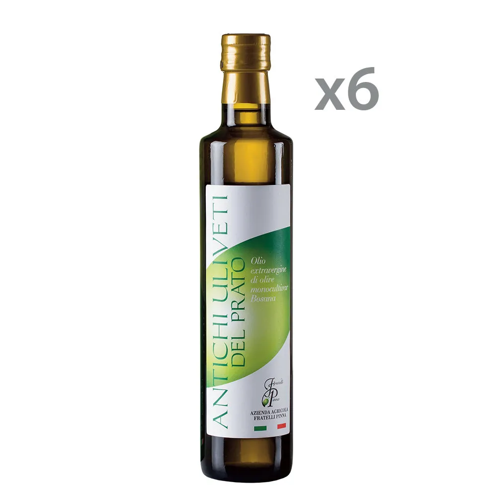 6 bottiglie 0,50 lt - Olio EVO Antichi Uliveti del Prato