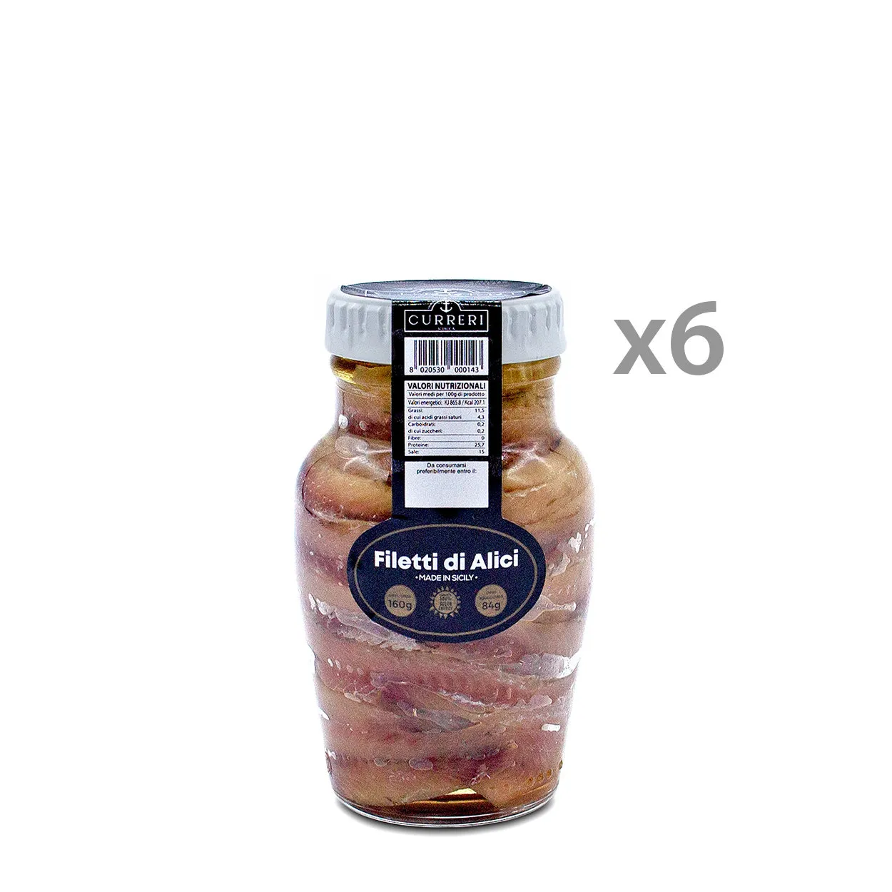 Filetti di Alici - 6 anfore 160 gr