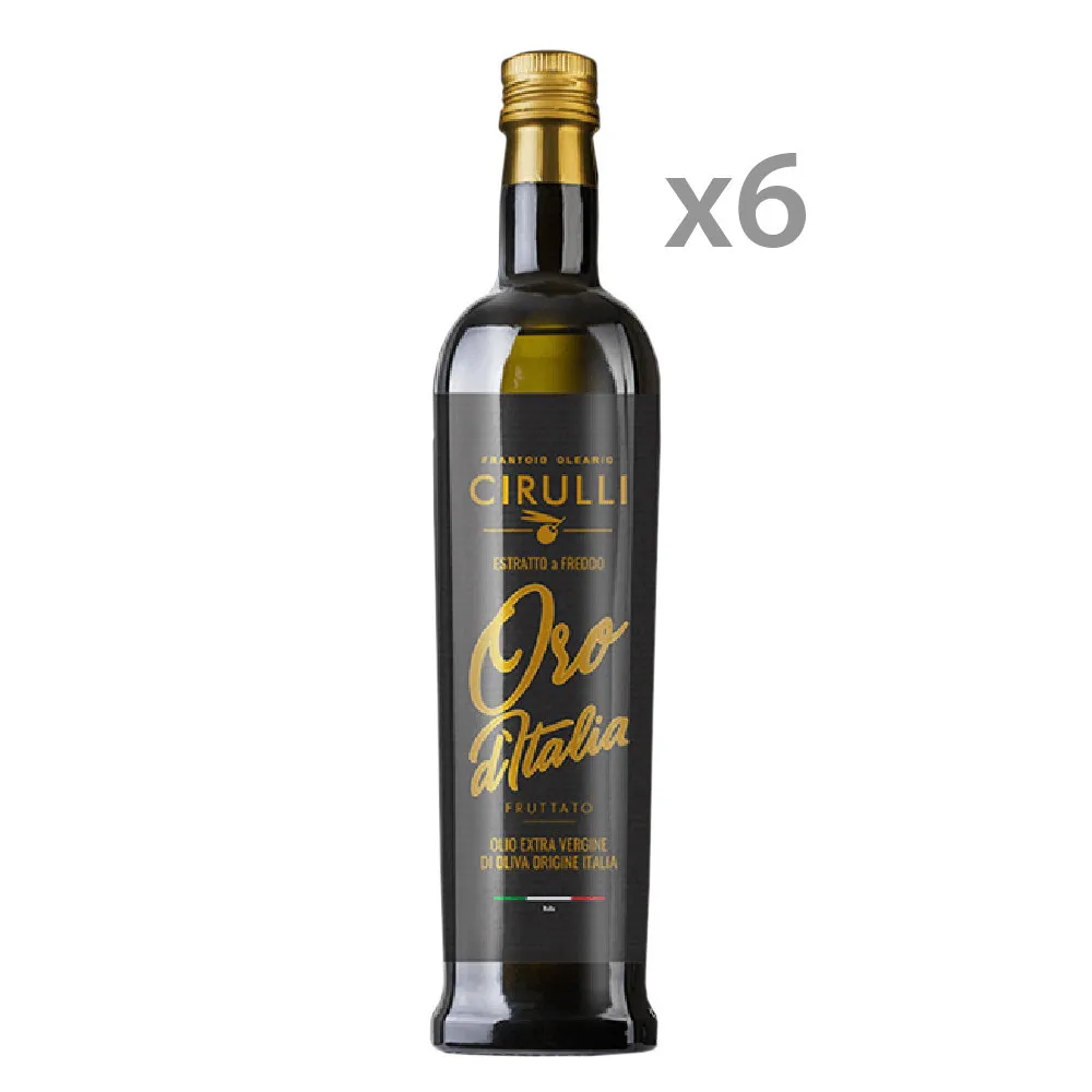 6 bottiglie 0,75 lt - Olio EVO "Oro d'Italia"
