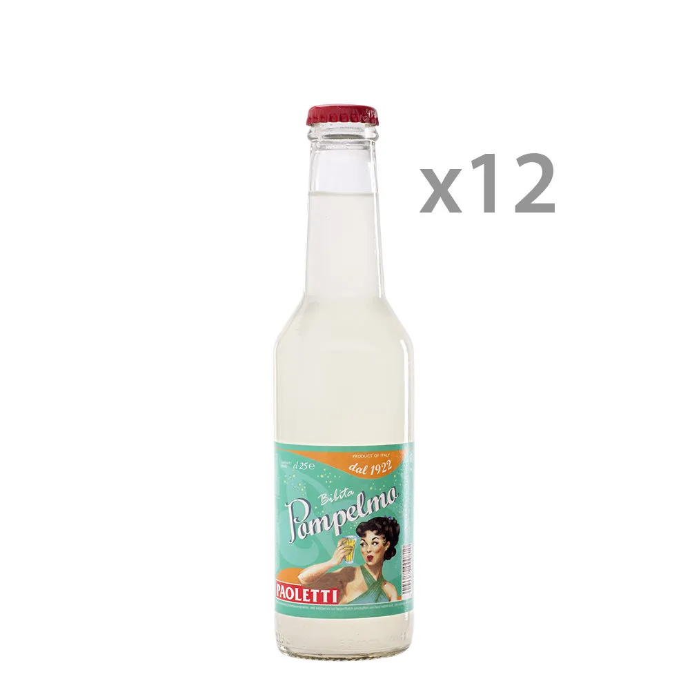 12 bottiglie - Pompelmo 0,25 lt