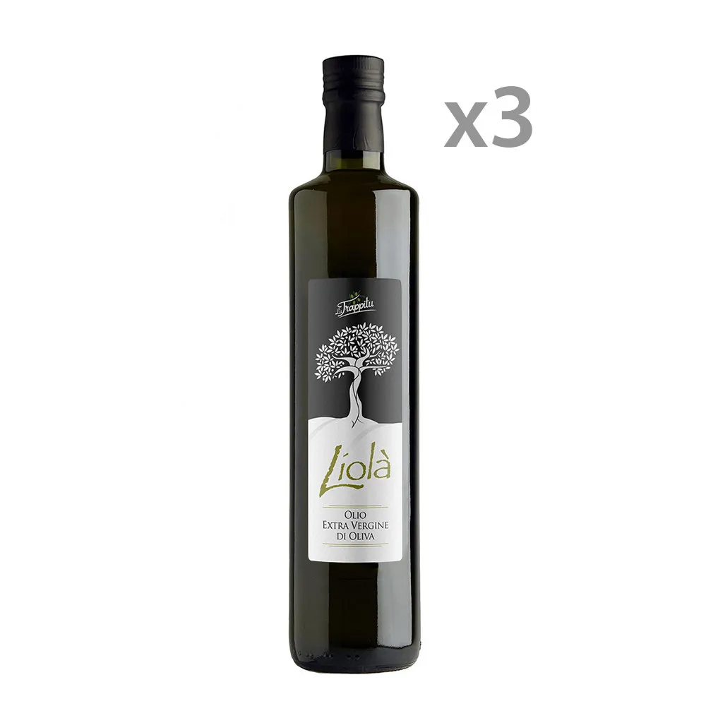 3 bottiglie - "Liolà" Olio extravergine di oliva 750 ml