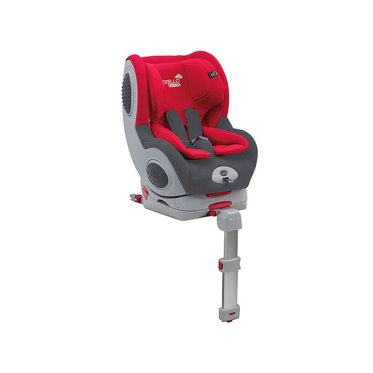 Seggiolino auto 0-18 kg isofix top SECURFIX BRUUM, rosso