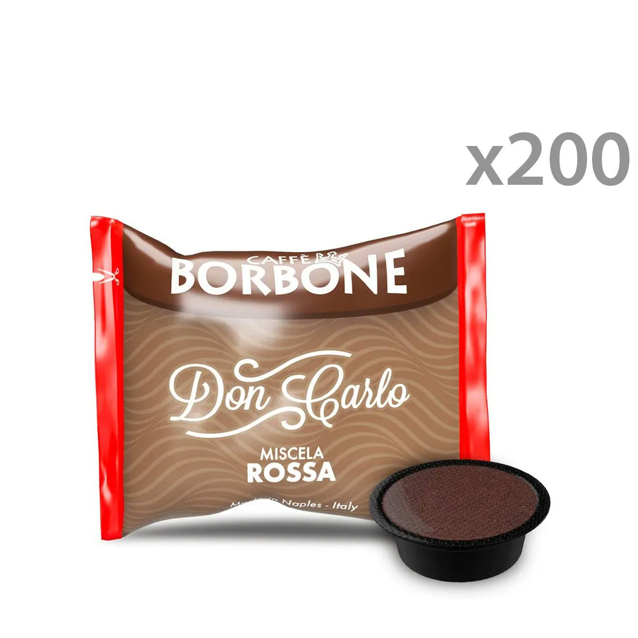 200 capsule - "Borbone Don Carlo RED" compatibile Lavazza a Modo Mio
