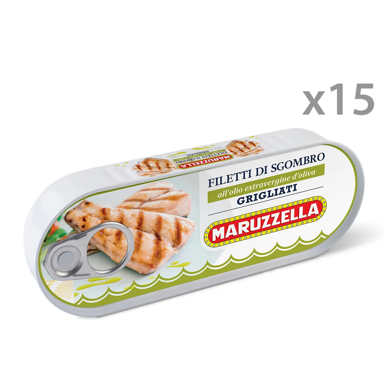 15 confezioni - Sgombri Maruzzella grigliati in olio extravergine 120 gr