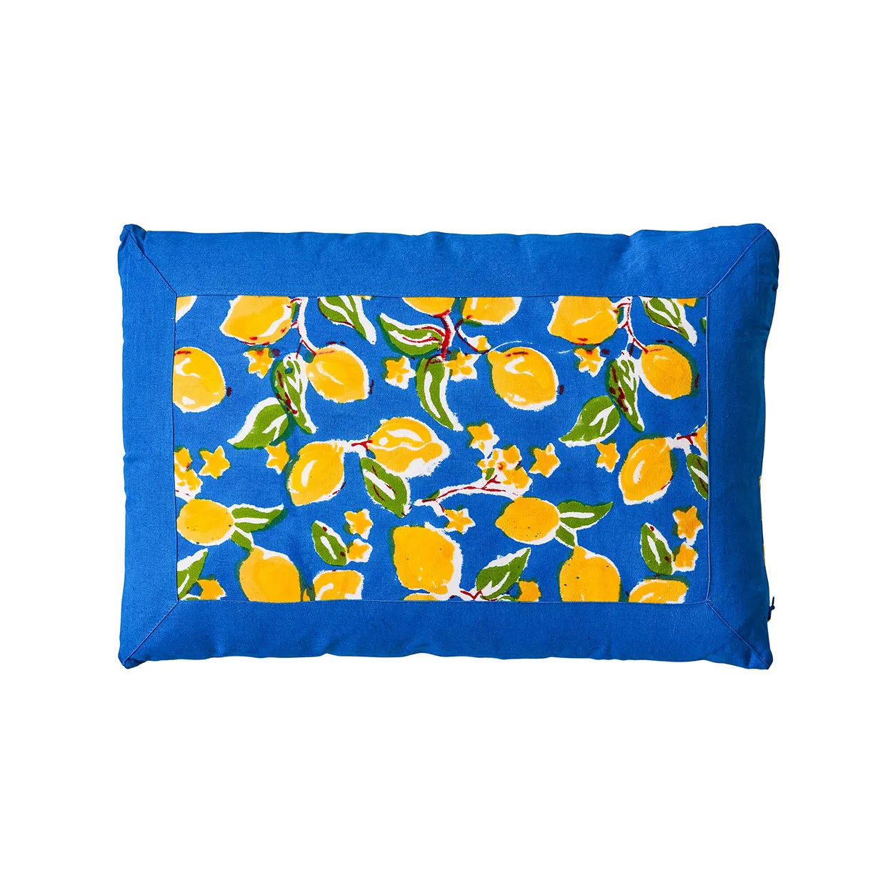 Cuscino Anacapri 30x45, blu,giallo