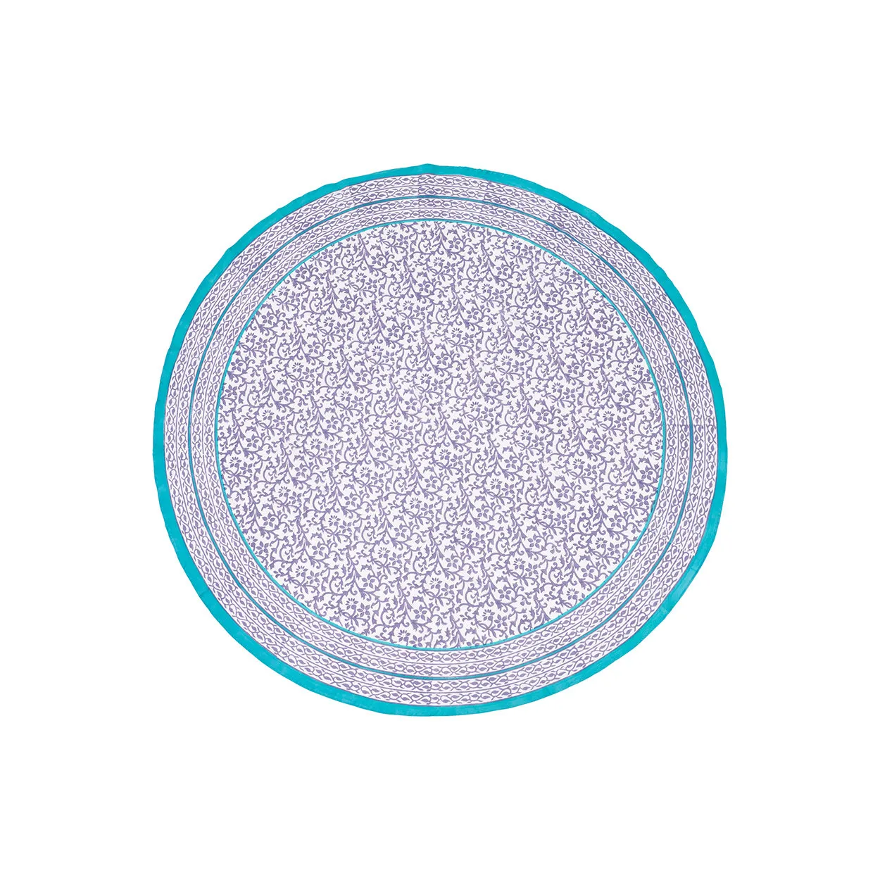 Tovaglia rotonda Sacher diametro 180, turchese