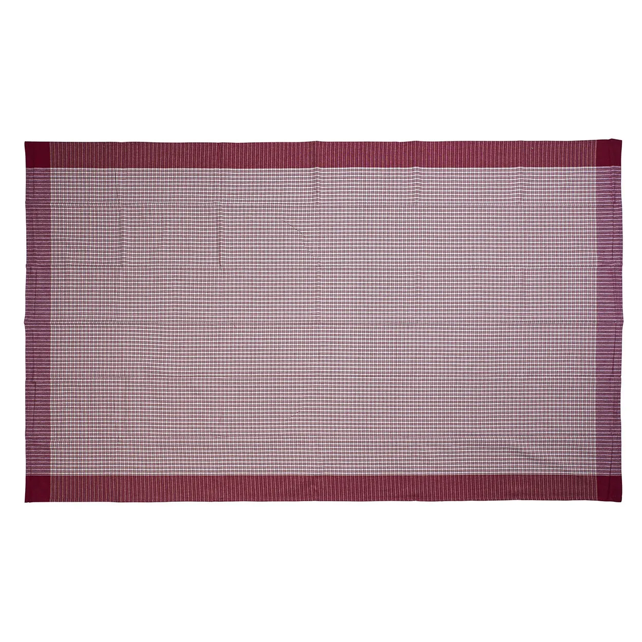 Tovaglia a quadri 150x320, rosso/bianco