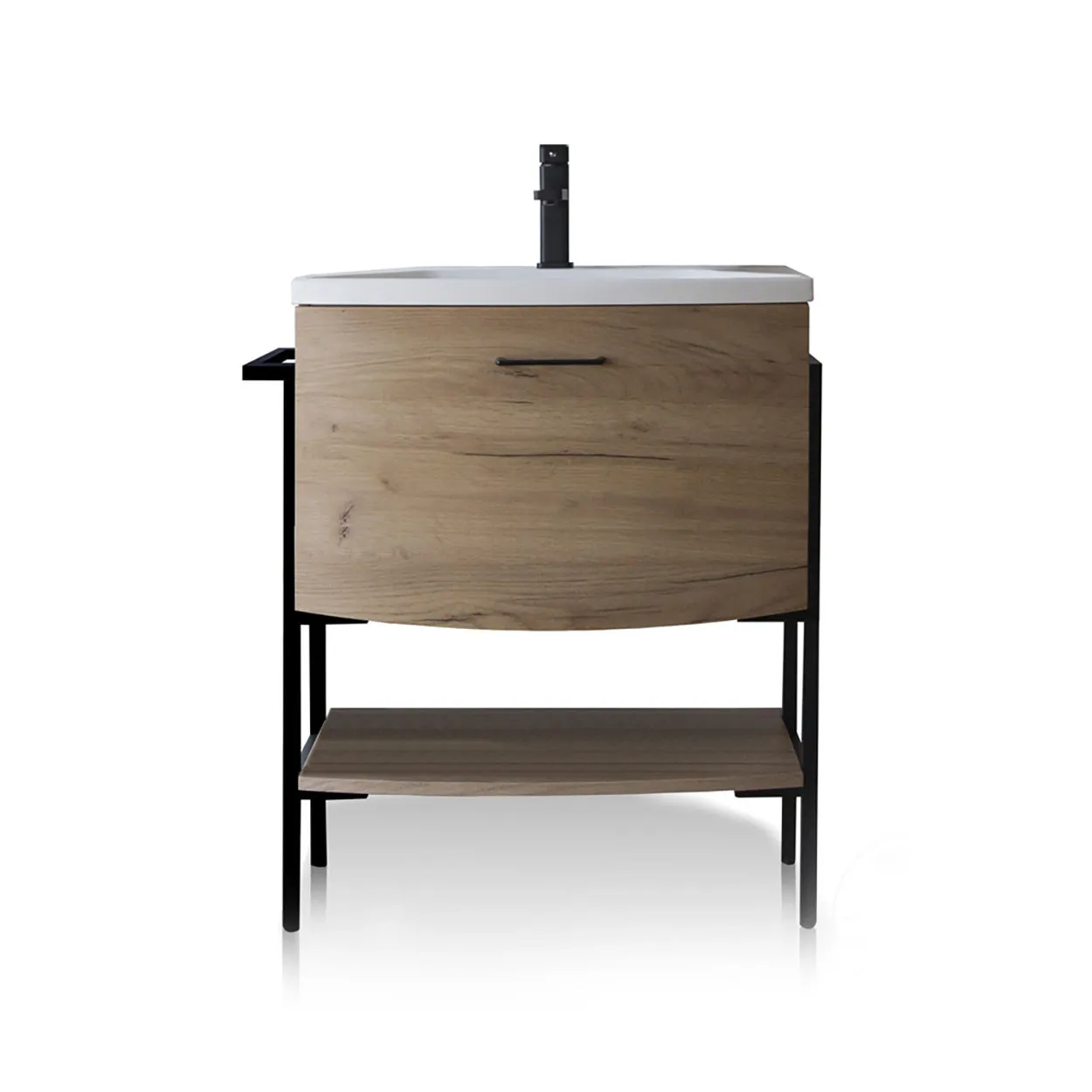 Mobile bagno Loom-C, rovere/bianco opaco