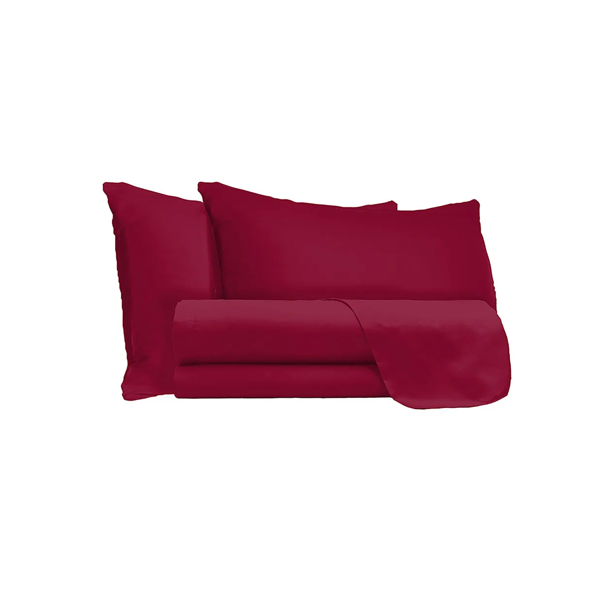 Completo letto linea Max Color matrimoniale, bordeaux