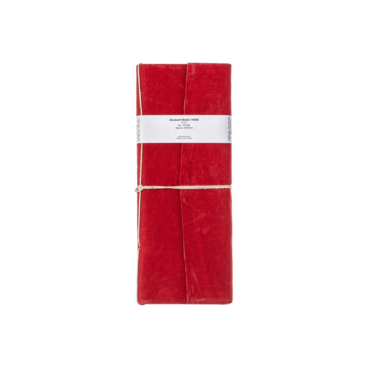 Quaderno contabile H35, rosso