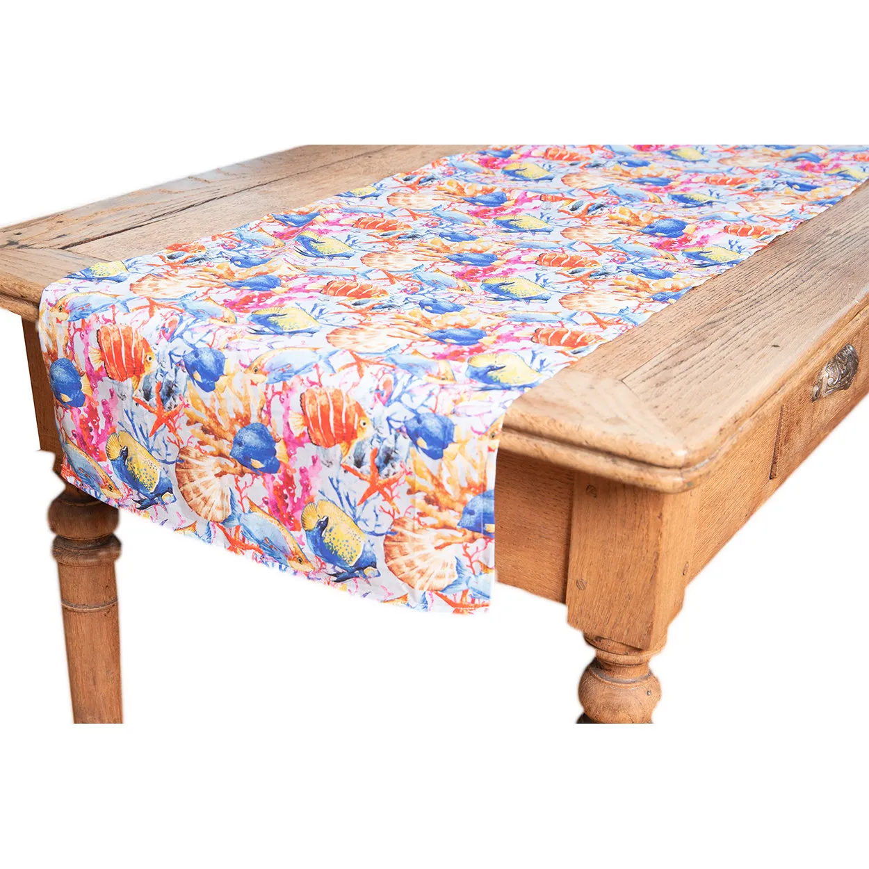 Runner Cotone 45x140 cm Pesci Tropicali