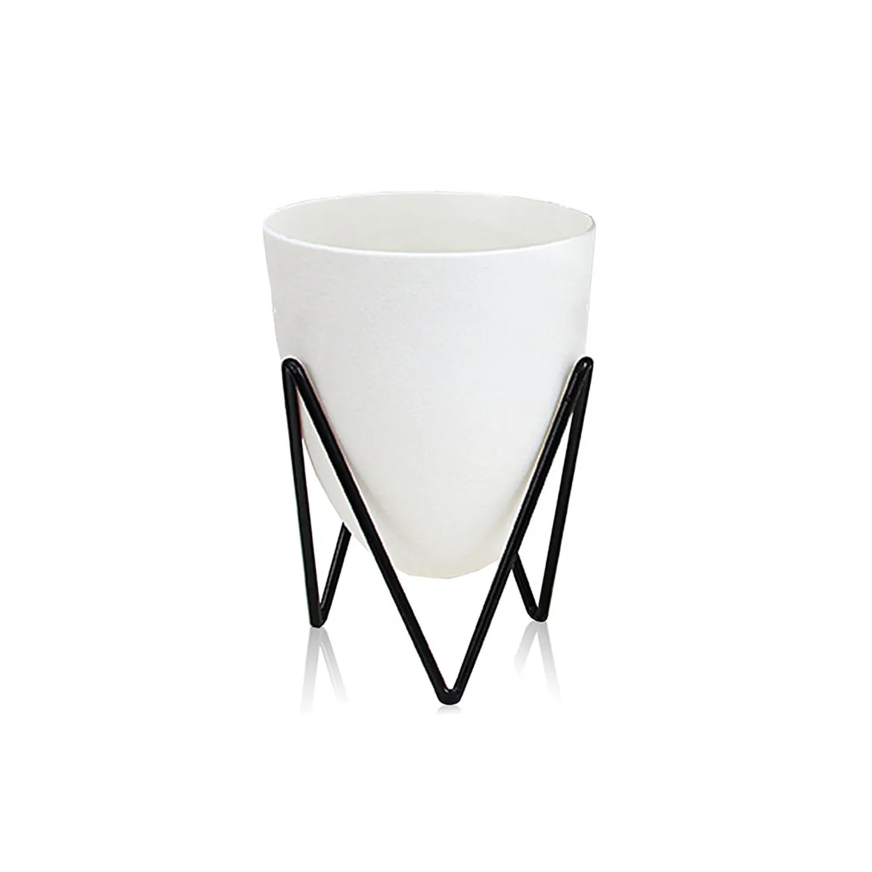 Vaso autoinnaffiante per esterno / interno POPPY MEDIUM, bianco