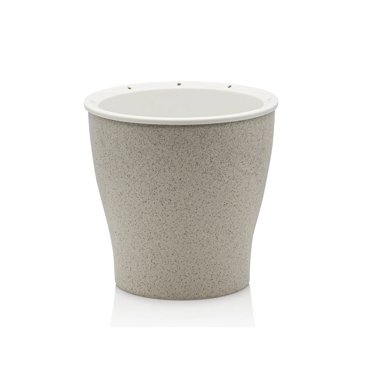 Vaso autoinnaffiante per esterno / interno LOPPY MEDIUM, beige