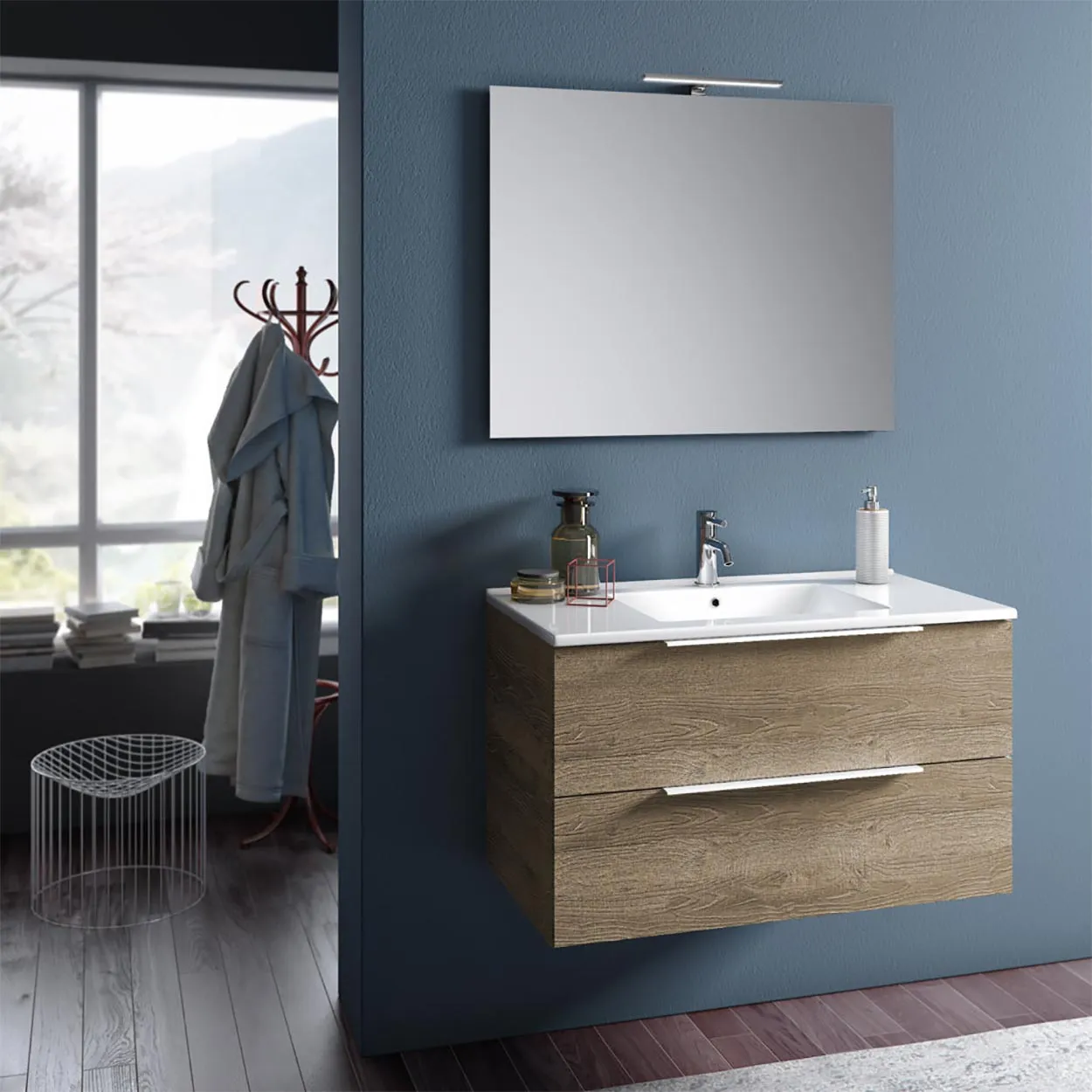 Composizione 4 pezzi MALMO rovere miele