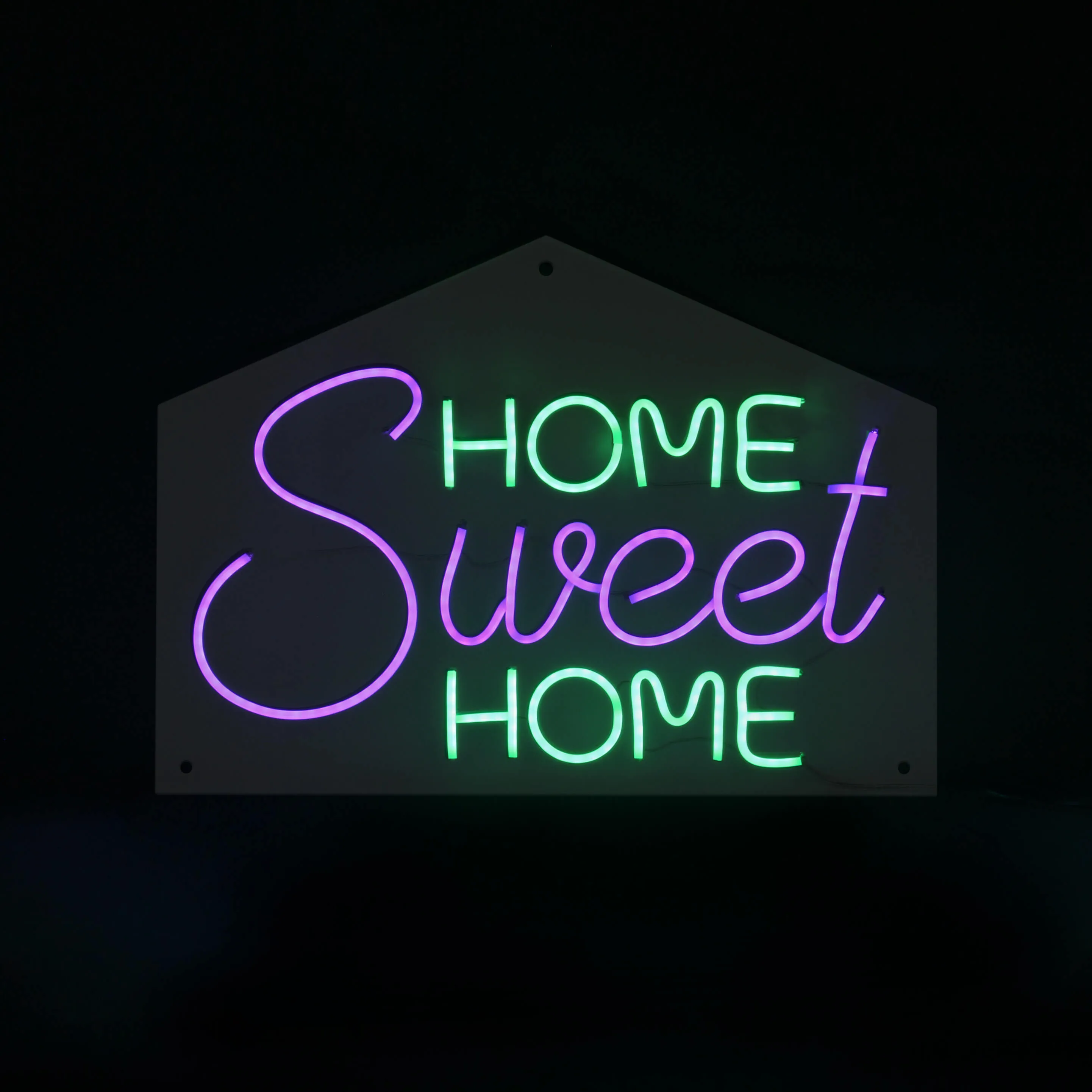 Adm - Insegne Led 'home Sweet Home' - Colore Multicolore