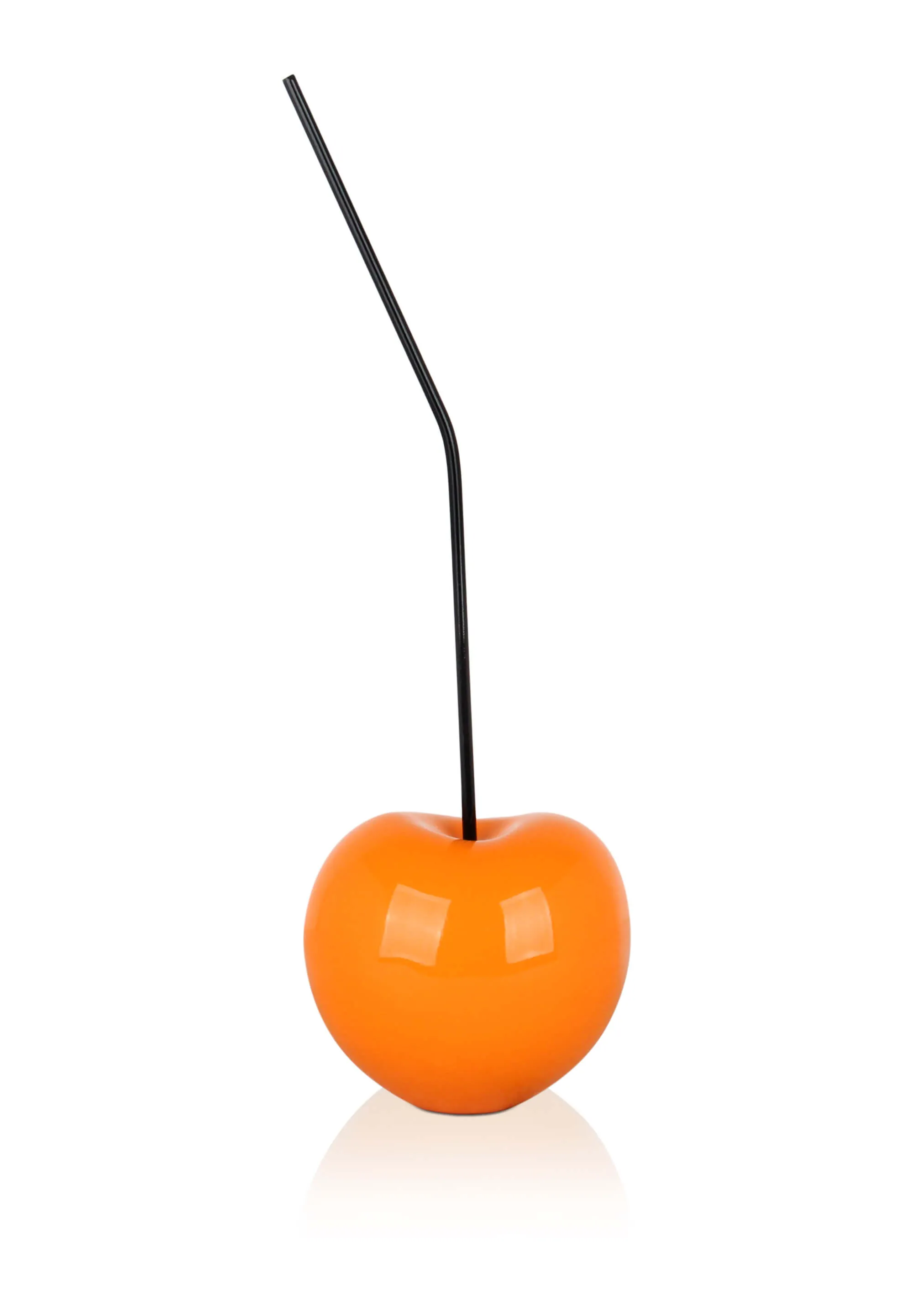 Adm - Scultura in Resina 'ciliegia Piccola' - Colore Arancione