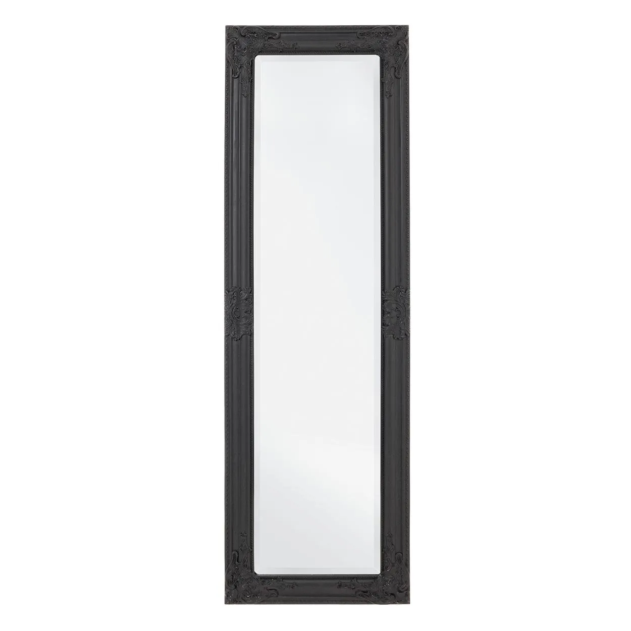 Specchio Miro c-c nero opaco 42x132