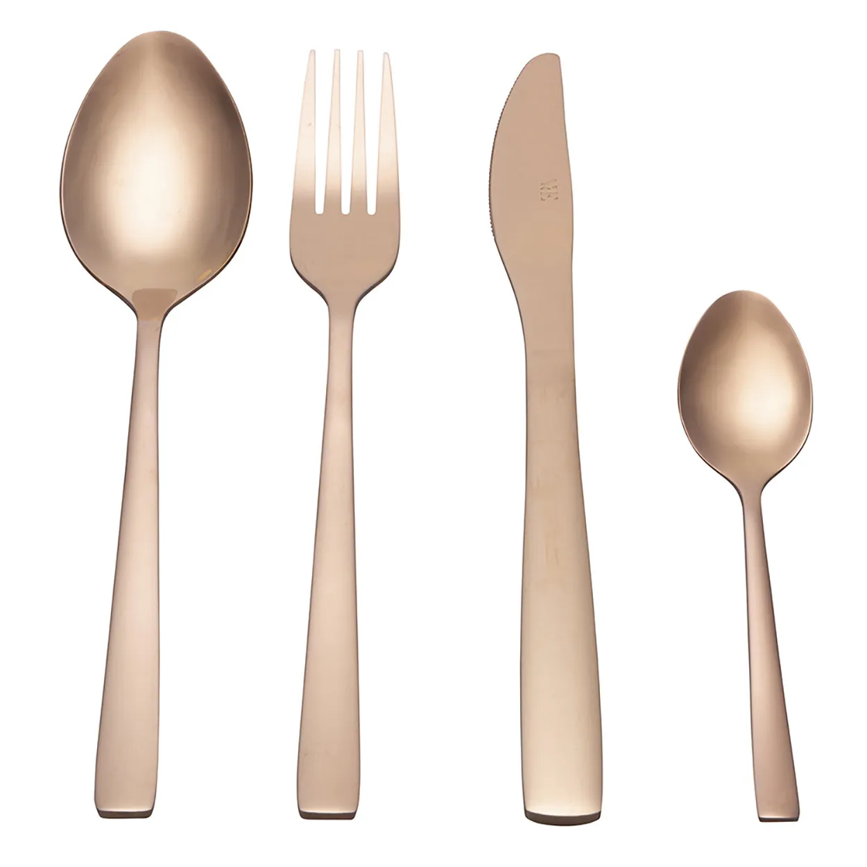 Modern set posate 24pz copper lucido