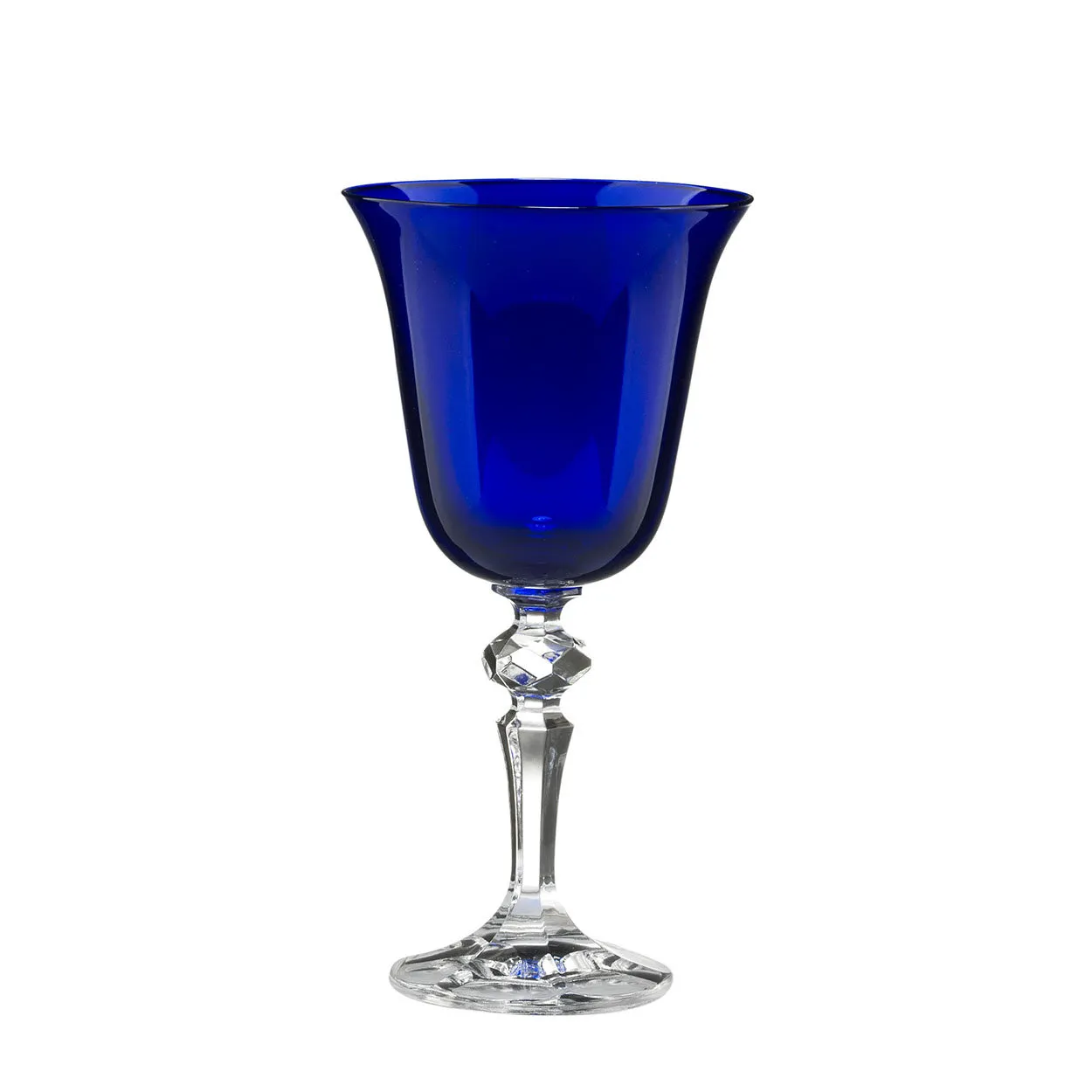 Zaccaria calice acqua h.18.5 cm blu cobalto 6 pz