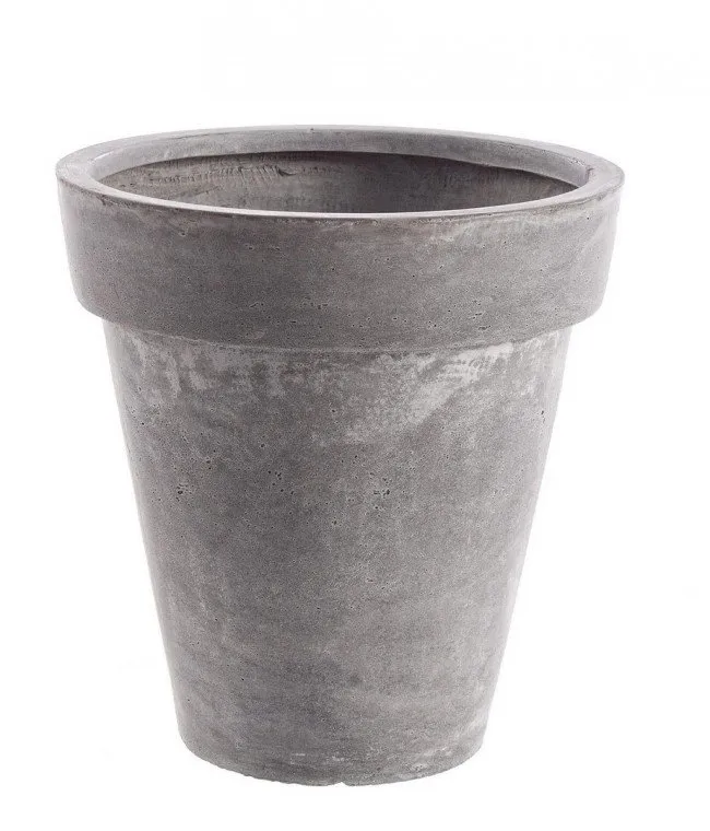 Porta vaso cement classico grigio h38