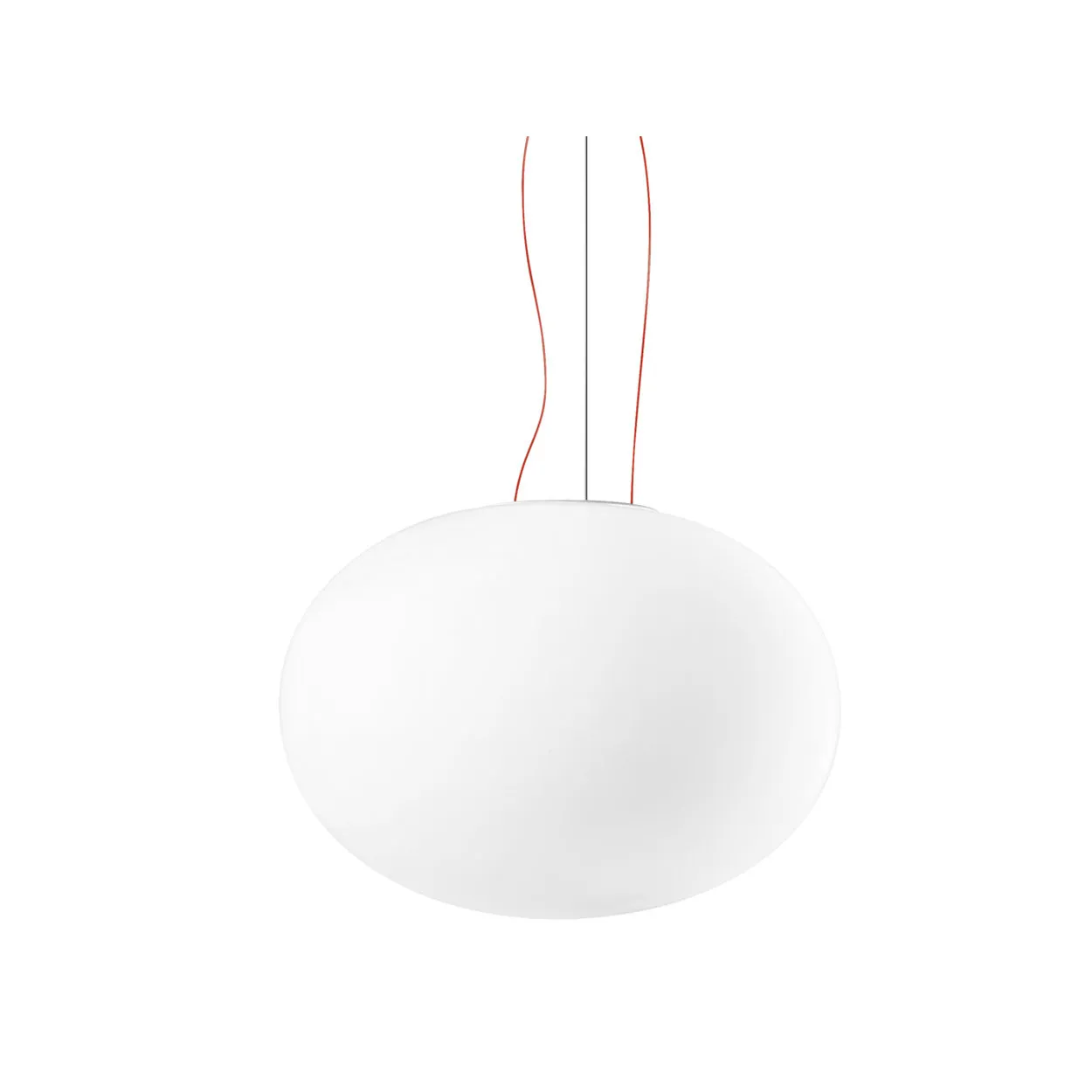 Gilbert - lampada a sospensione circolare con portalampada - 45 cm - bianco