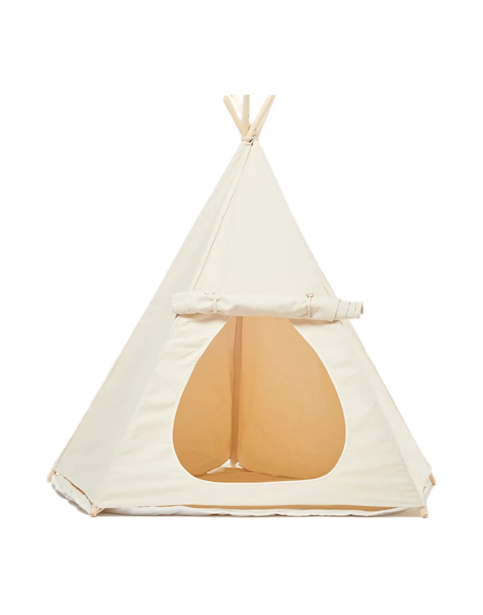 Tenda da gioco Teepee Crema con cuscino