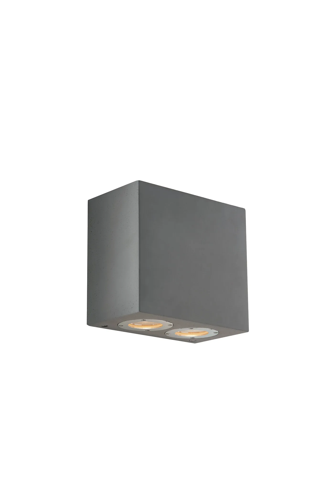 Applique da Parete  Etna in Cemento Grigio Con Luce Issione (4xgu10) Ip65