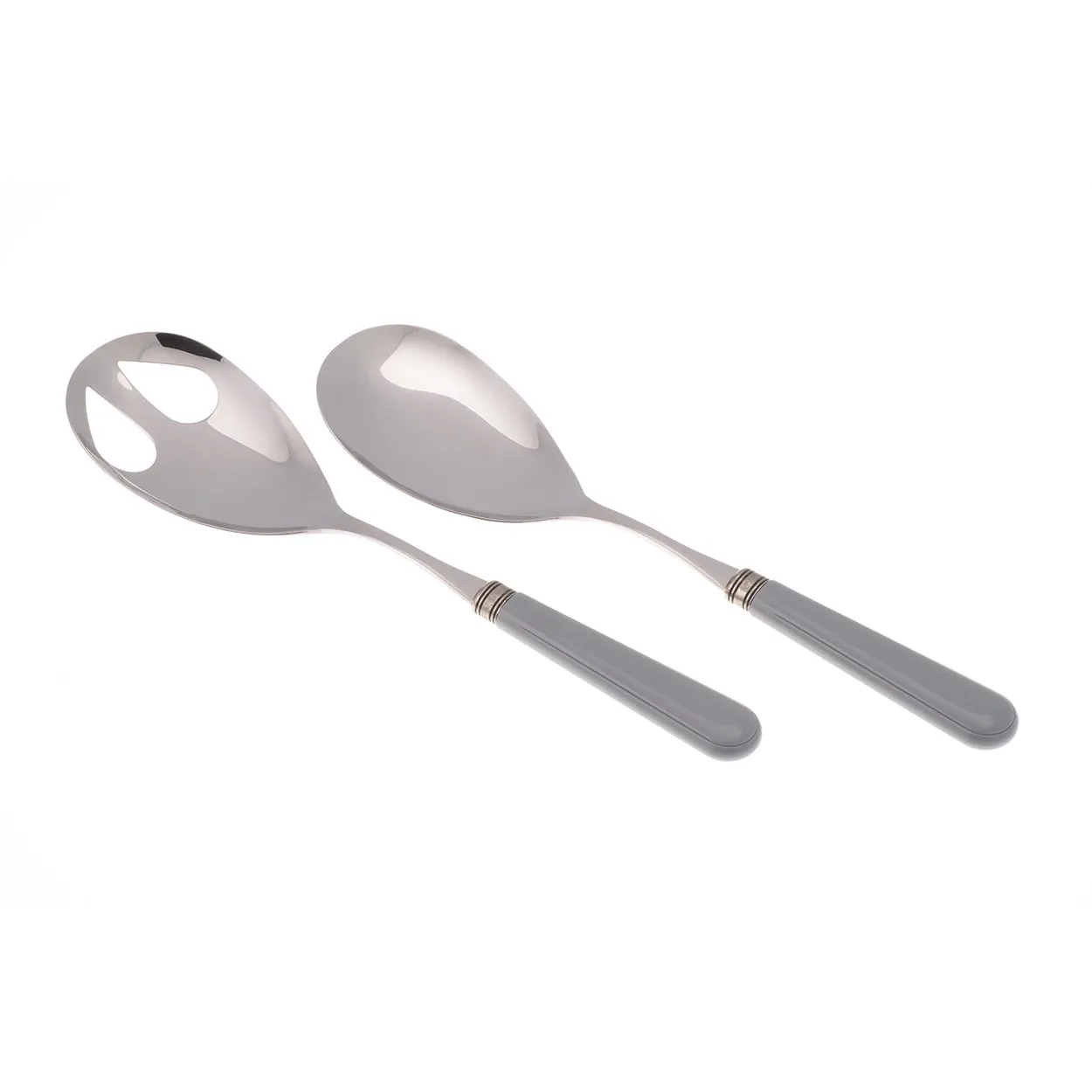 Set 2 pezzi insalata linea MISTRAL, grigio