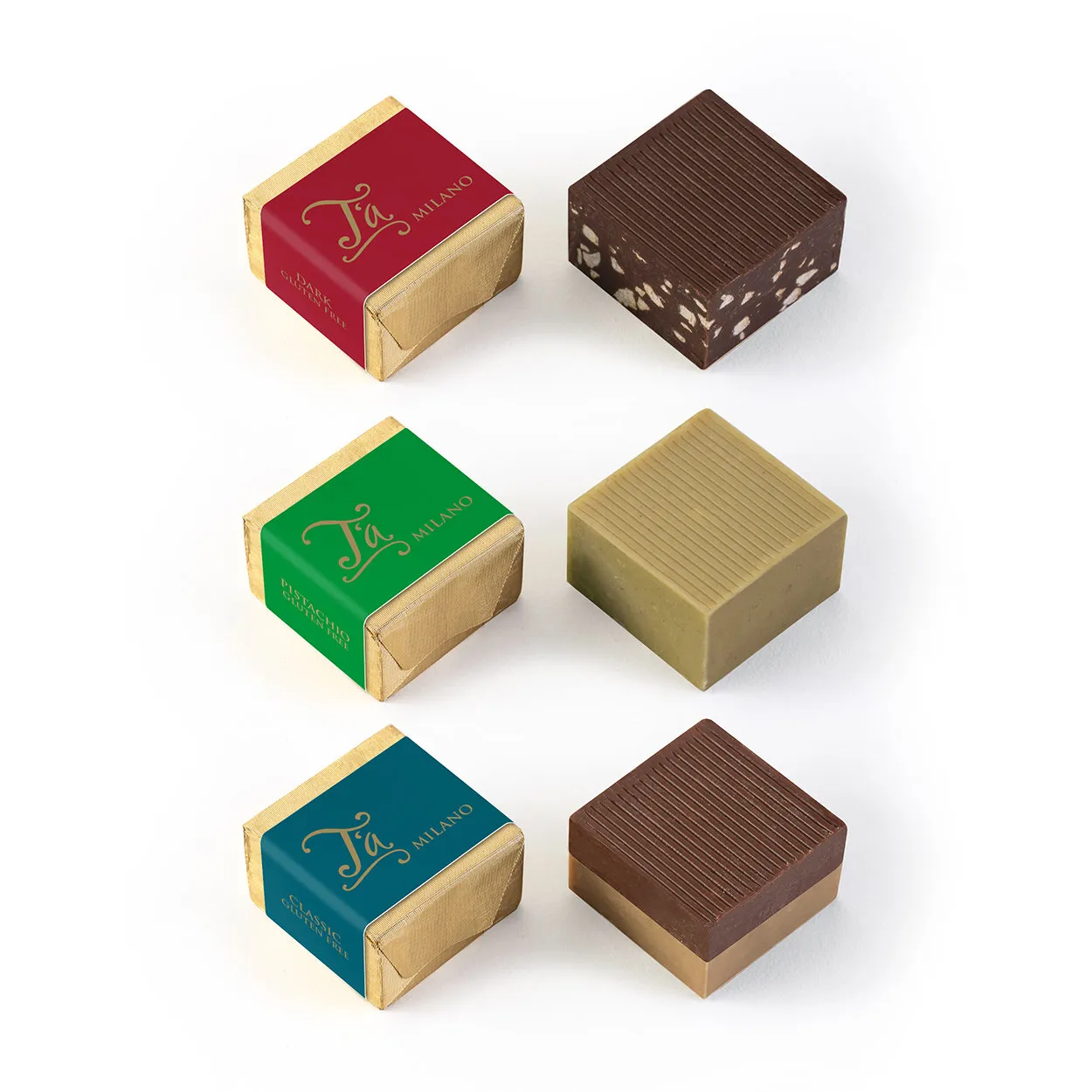 T'A Milano Sacchetto Cremini assortito (classico, fondente, nocciola, pistacchio) - 320 g