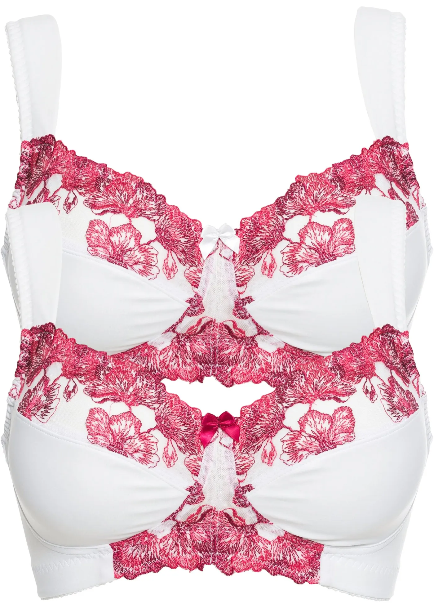 Reggiseno senza ferretto (pacco da 2) (Bianco) - bpc selection