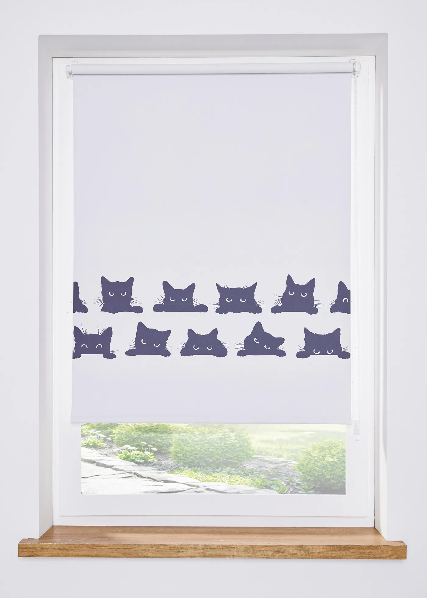 Tenda a rullo oscurante con gattini (Bianco) - bpc living bonprix collection