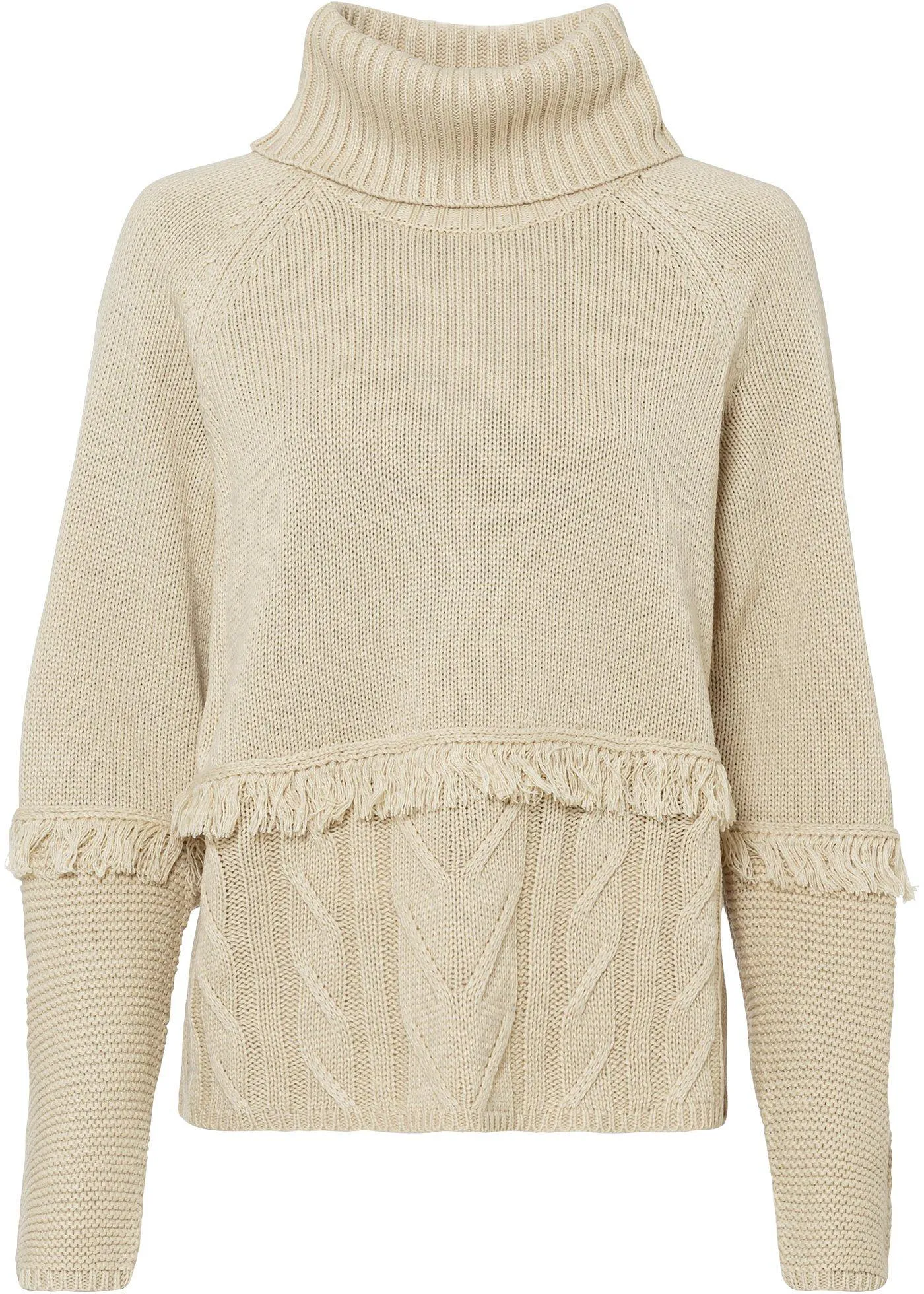 Maglione con frange (Beige) - BODYFLIRT boutique