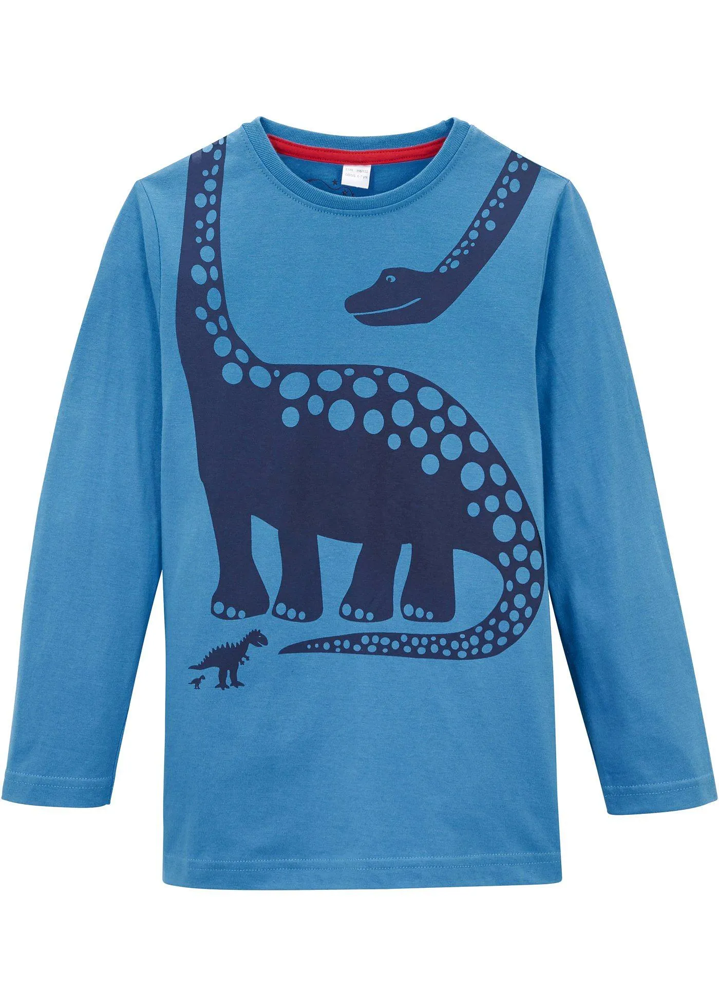 Maglia a maniche lunghe con dinosauro (Blu) - bpc bonprix collection