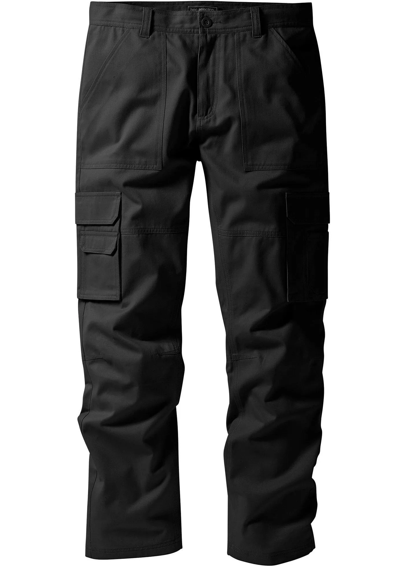 Pantaloni cargo con Teflon regular fit straight (Nero) - bpc selection