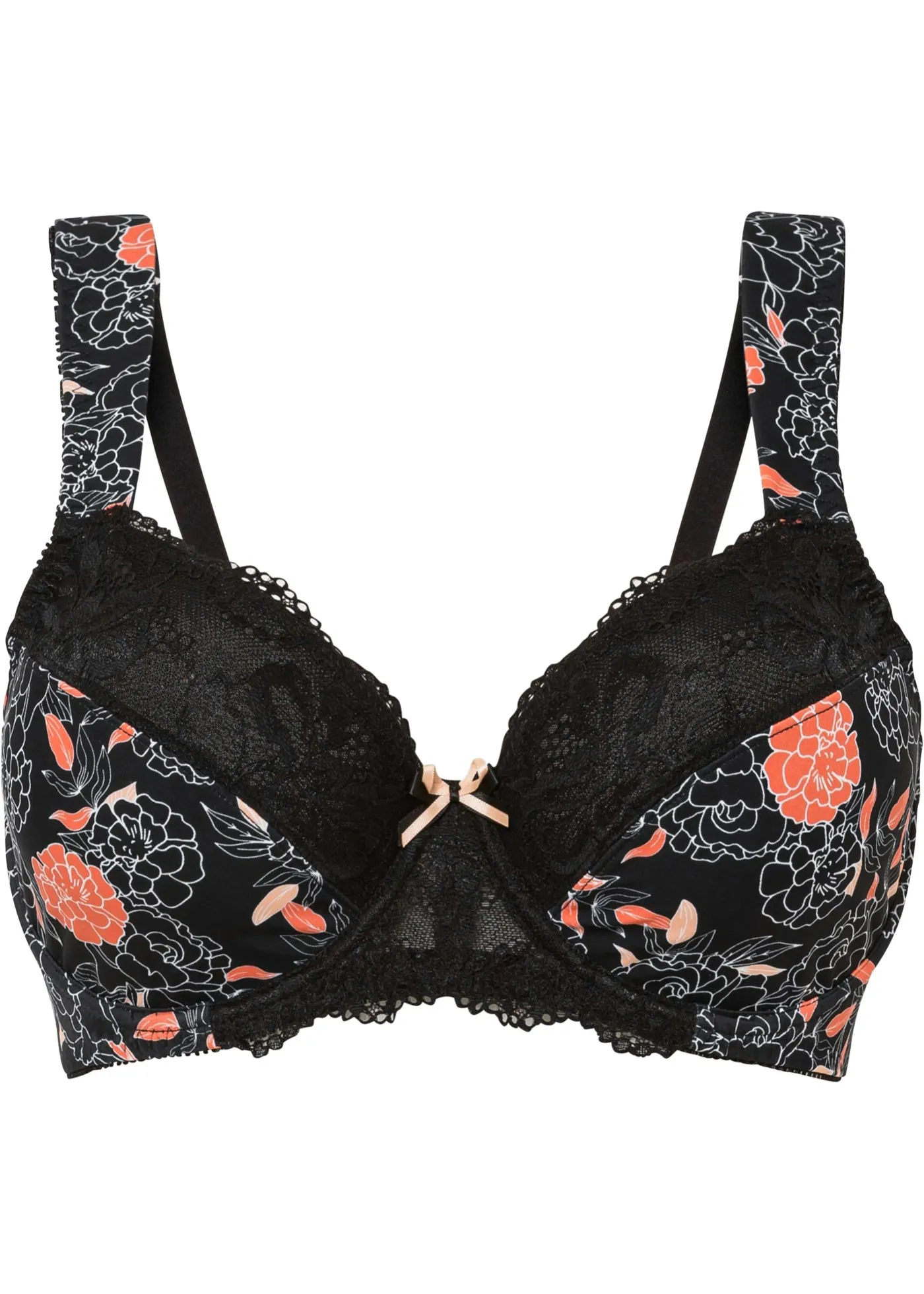 Reggiseno con ferretto e poliammide riciclata (Nero) - bpc selection