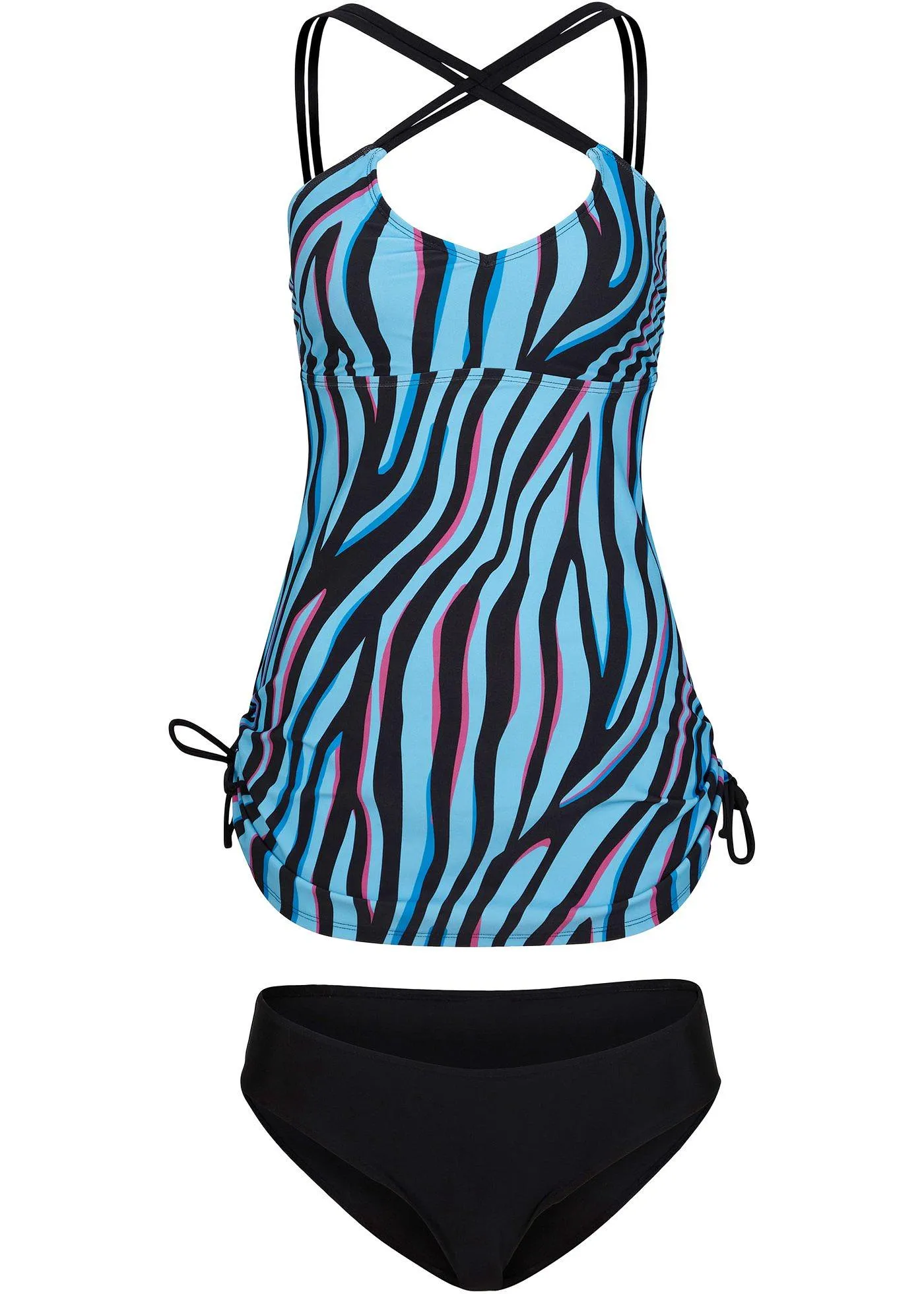 Tankini lungo (set 2 pezzi) sostenibile (Blu) - RAINBOW