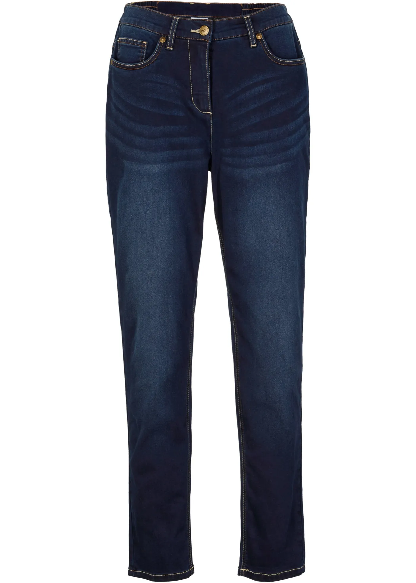 Jeans termici con cinta comoda, stile boyfriend (Blu) - bpc bonprix collection