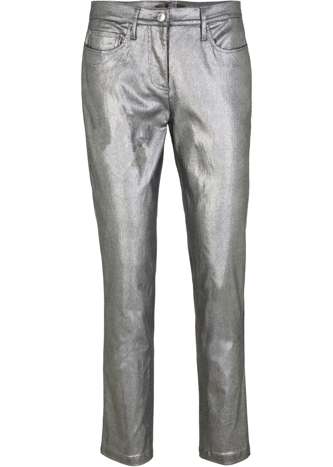 Pantaloni elasticizzati lucidi (Argento) - bpc selection