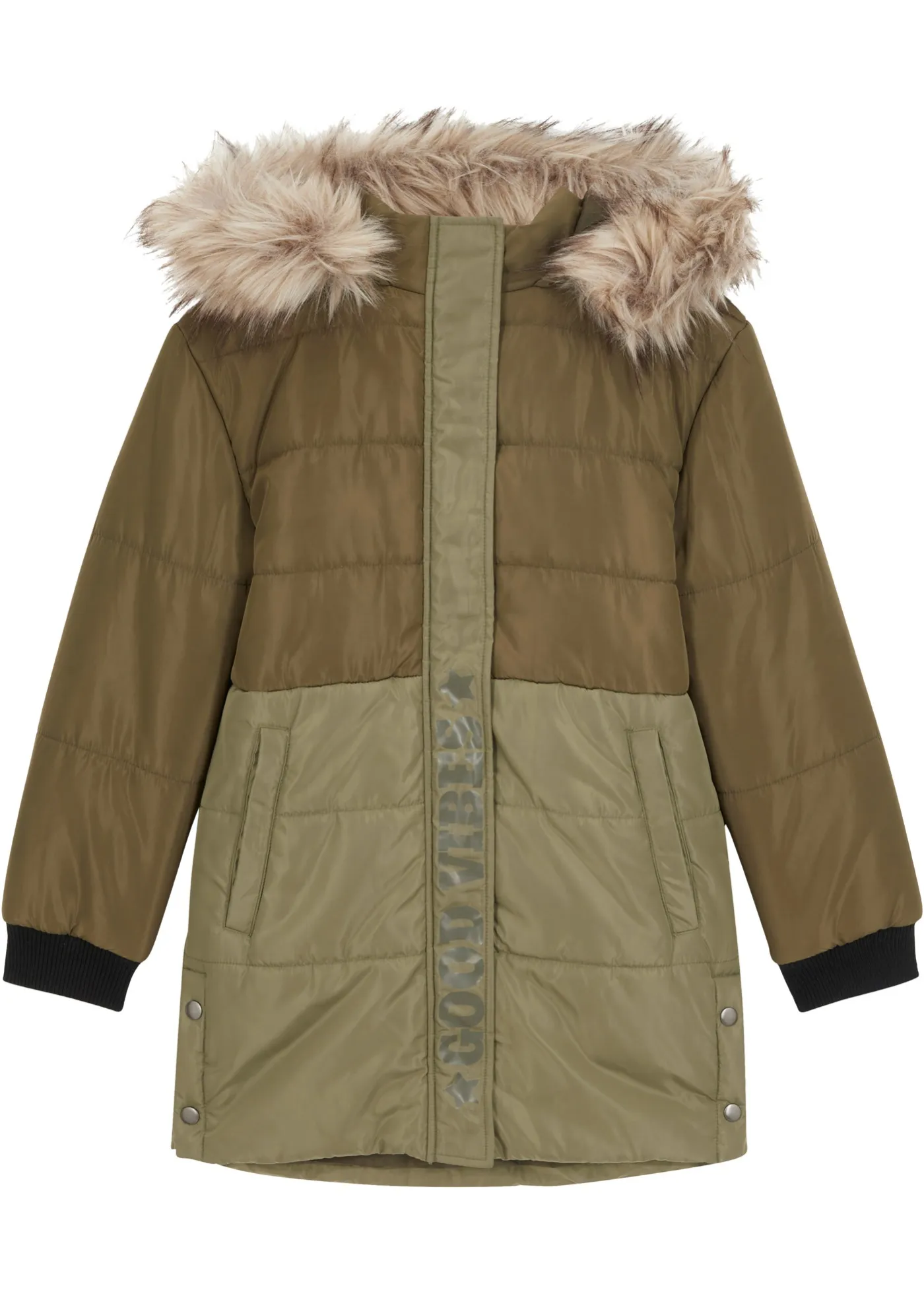 Parka bicolore (Verde) - bpc bonprix collection