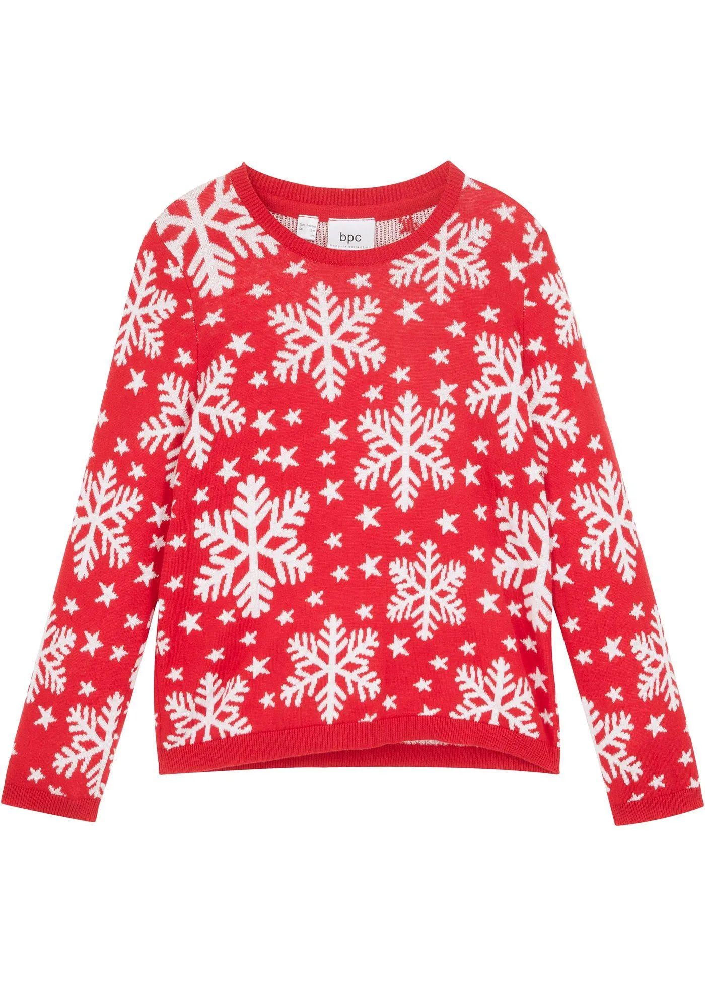 Maglione in fantasia invernale (Rosso) - bpc bonprix collection