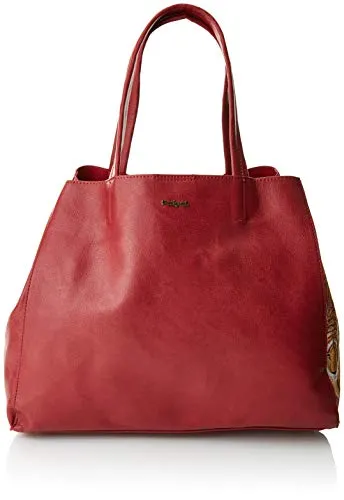 Desigual Bols_rosso Cuenca - Borse a spalla Donna, Rosso (Carmin), 16.5x30x37.5 cm (B x H T)