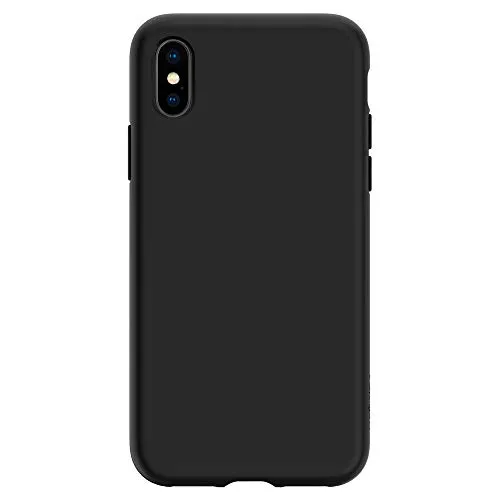 Spigen Liquid Crystal Cover iPhone XS, 5.8 inch Cover iPhone X Protezione Sottile e Premium TPU per Apple iPhone XS (2018) / iPhone X (2017) - Matte Black