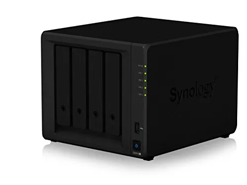 Synology DiskStation DS918+ Collegamento ethernet LAN Scrivania Nero NAS