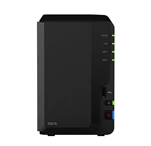 Synology DiskStation DS218 Collegamento ethernet LAN Scrivania Nero NAS